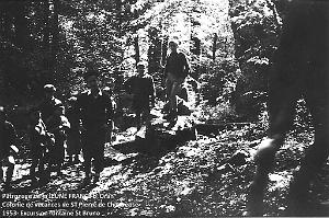 COLO JEUNE FRANCE 1953 Excursion fontaine St Bruno